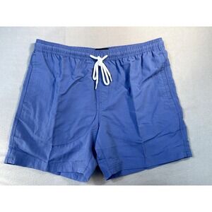 RSQ‎ Shorts Mens XXL Blue Pull On Chino Elastic Waist Drawstring Pockets  New